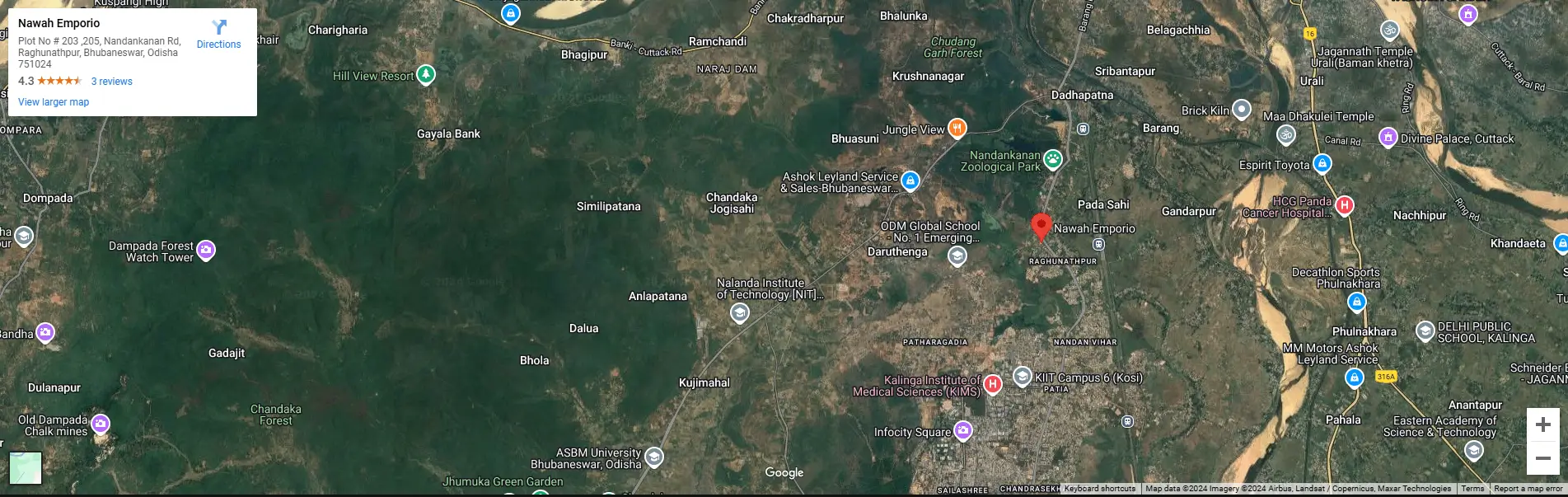 nawah location map